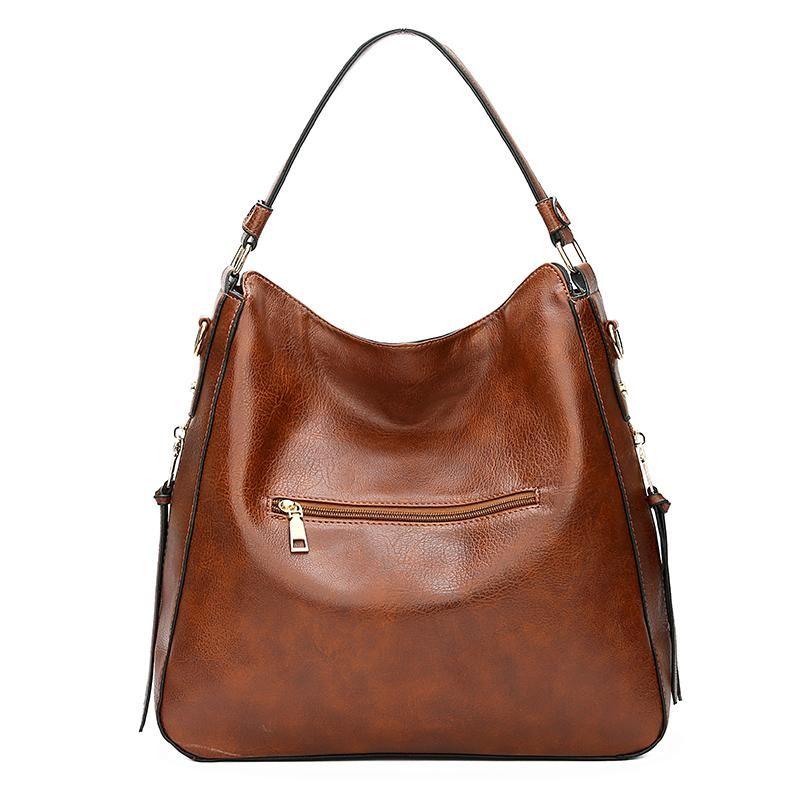 Genevieve hobo bag — back view