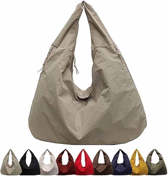 Luna tote bag in Khaki — front view