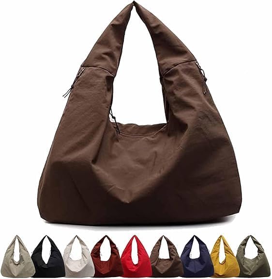 Luna tote bag in Coffee Brown — front view