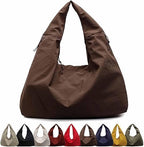 Luna tote bag in Coffee Brown — front view