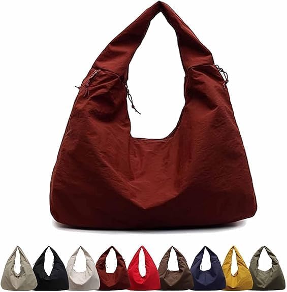 Luna tote bag in Brick Red — front view