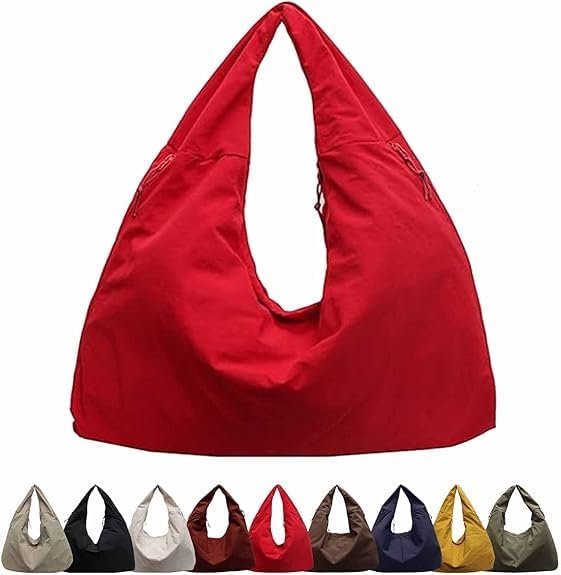 Luna tote bag in Red — front view