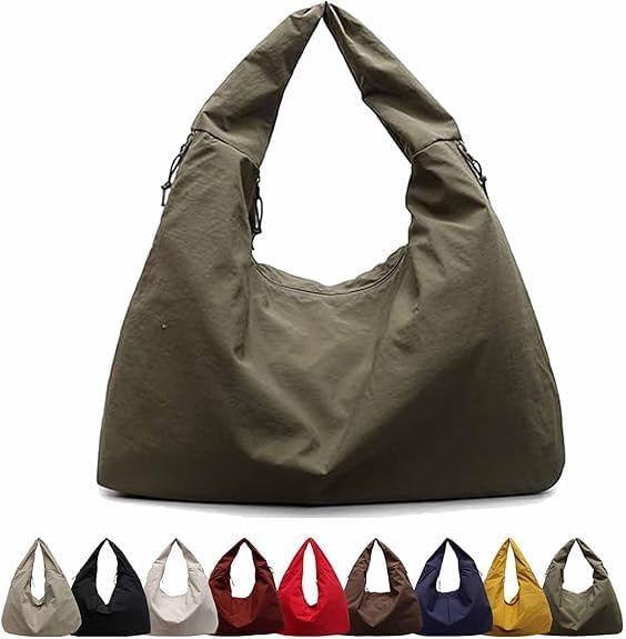 Luna tote bag in Green — front view