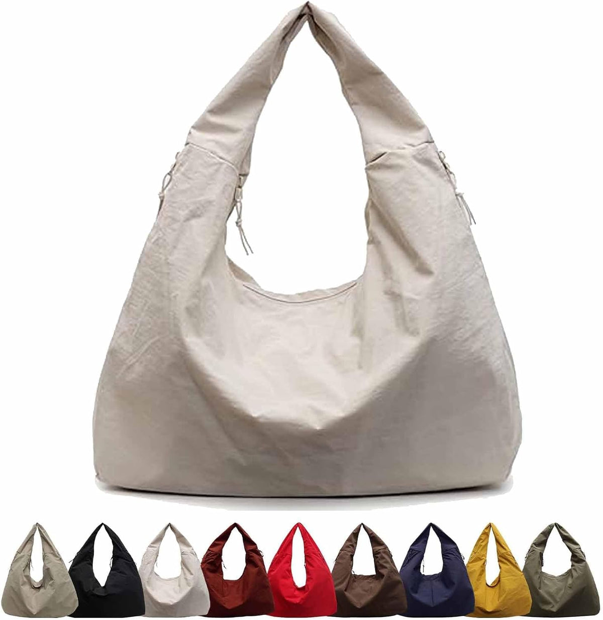 Luna tote bag in Off White — front view