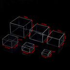 Display Plinth Boxes Set in Clear — product view