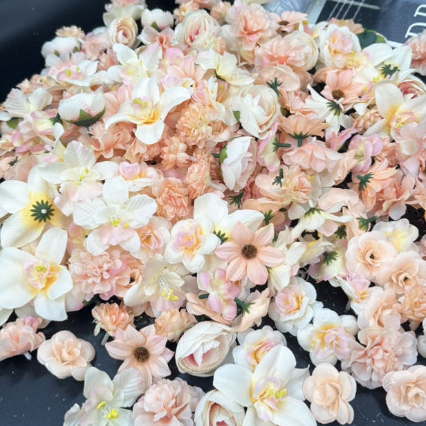 Hanging Flower Decoration Kit in Peach — detail view