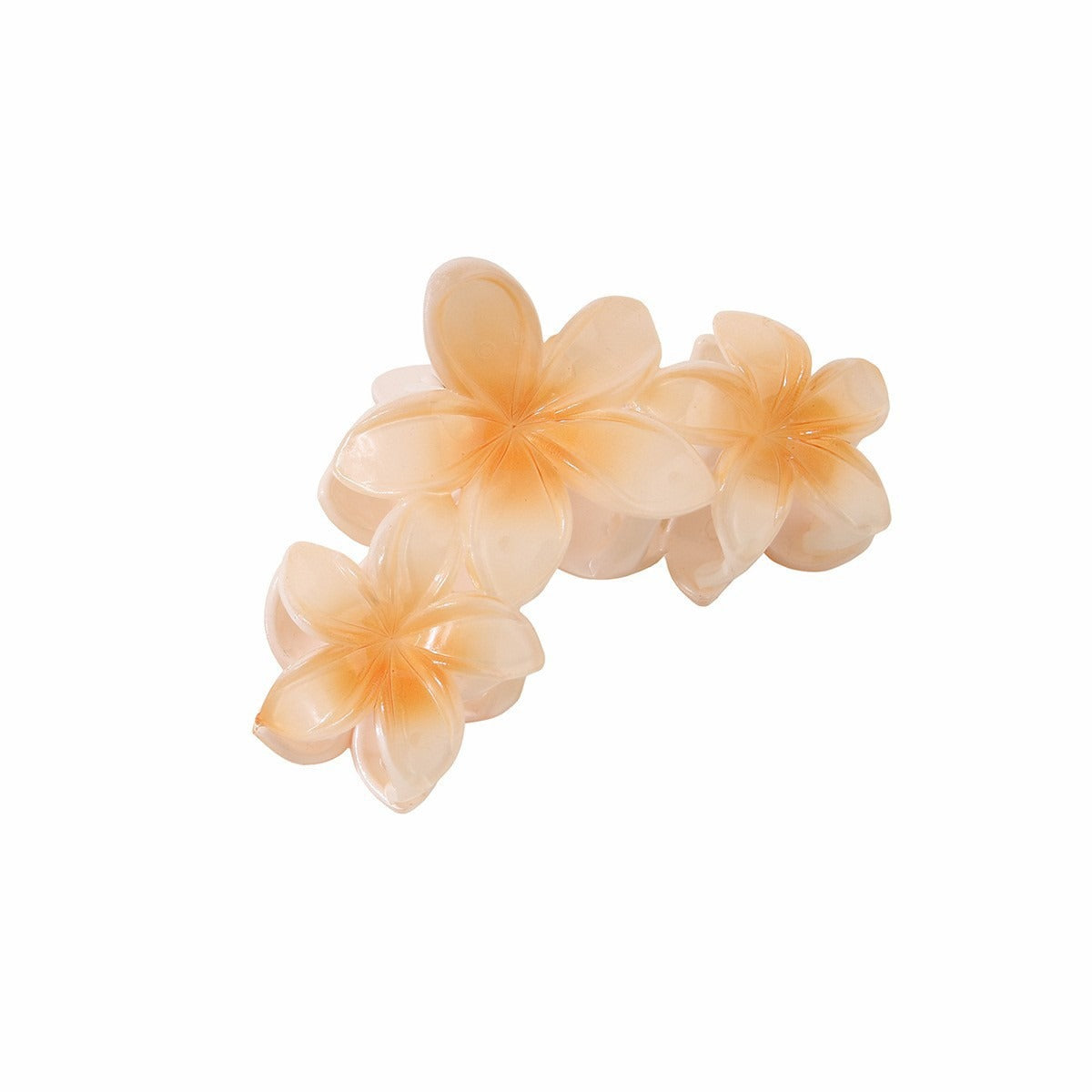 Flower Hair Claw Clip in Orange — product view