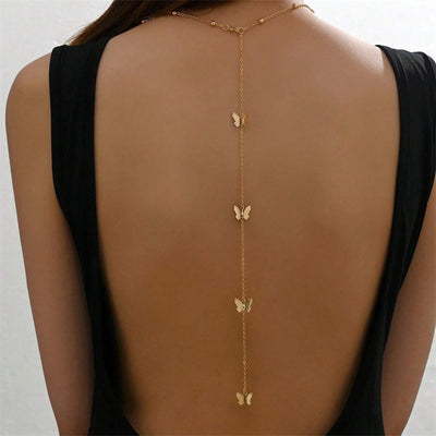Butterfly Back Drop Necklace