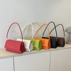 Harriet minimalist structured shoulder bag — styled, colour range