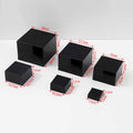 Display Plinth Boxes Set in Black — product view