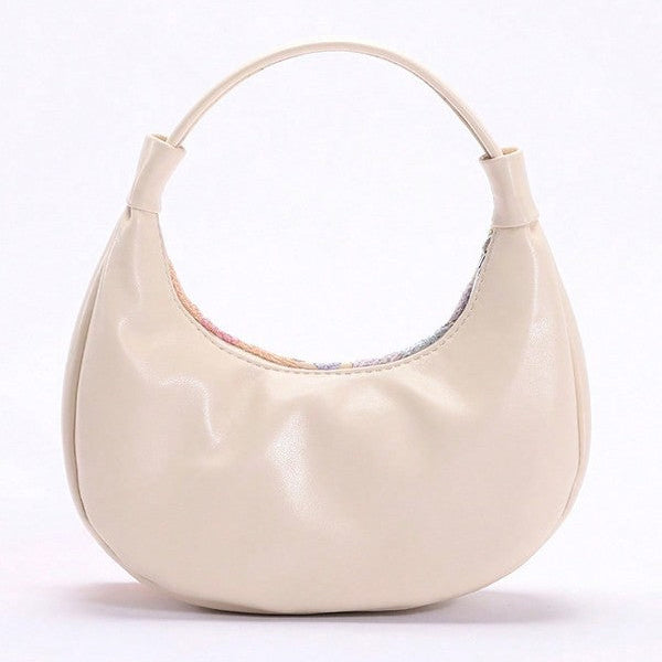 Clementine floral embroidery shoulder bag — back view