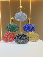 Seraphina crystal-bead evening clutch — styled