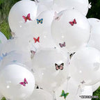 Bow & Butterfly Balloon Set in White-Multicolor — detail view