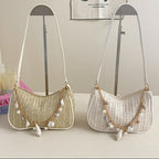 Florence pearl charm shoulder bag — styled