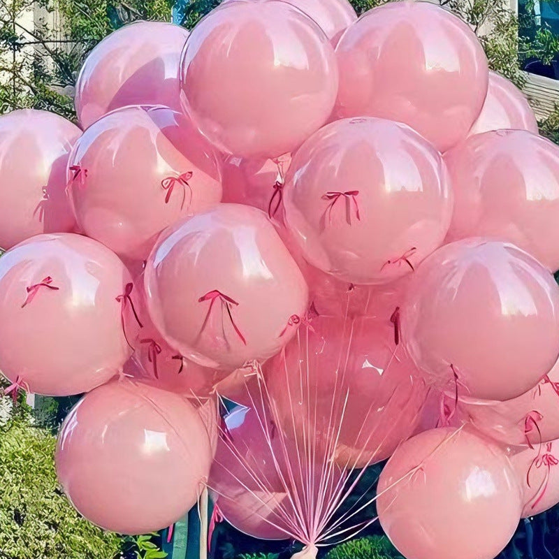 Bow & Butterfly Balloon Set in Pink-Pink — styled bunch