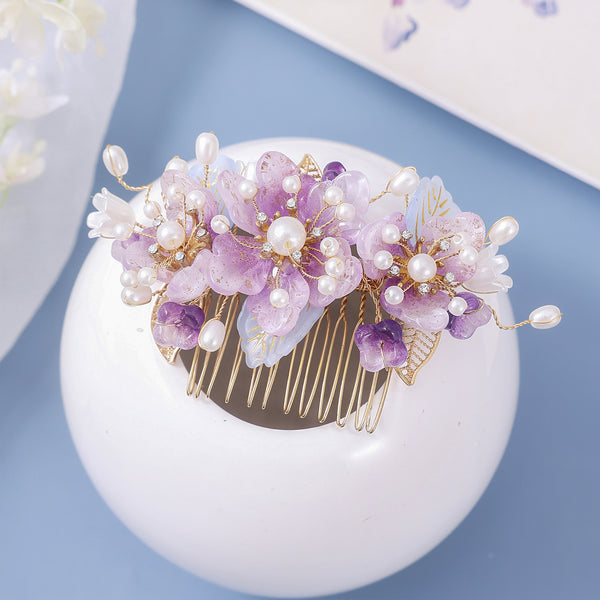 Floral Pearl Hair Clip Pin