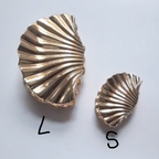 Gold Shell Hair Claw Clip — Large and Small sizes