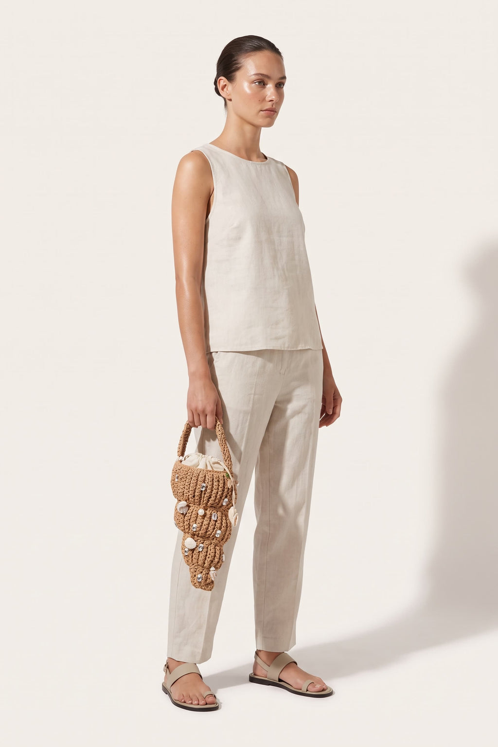 Coralie mini bag — on model