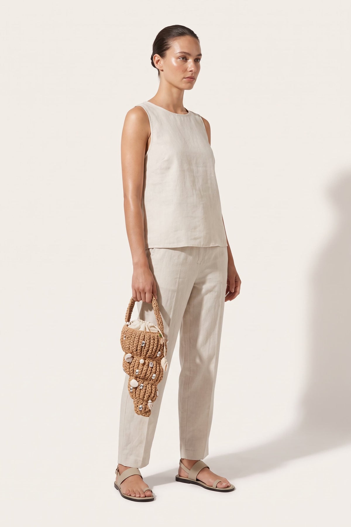 Coralie mini bag — on model