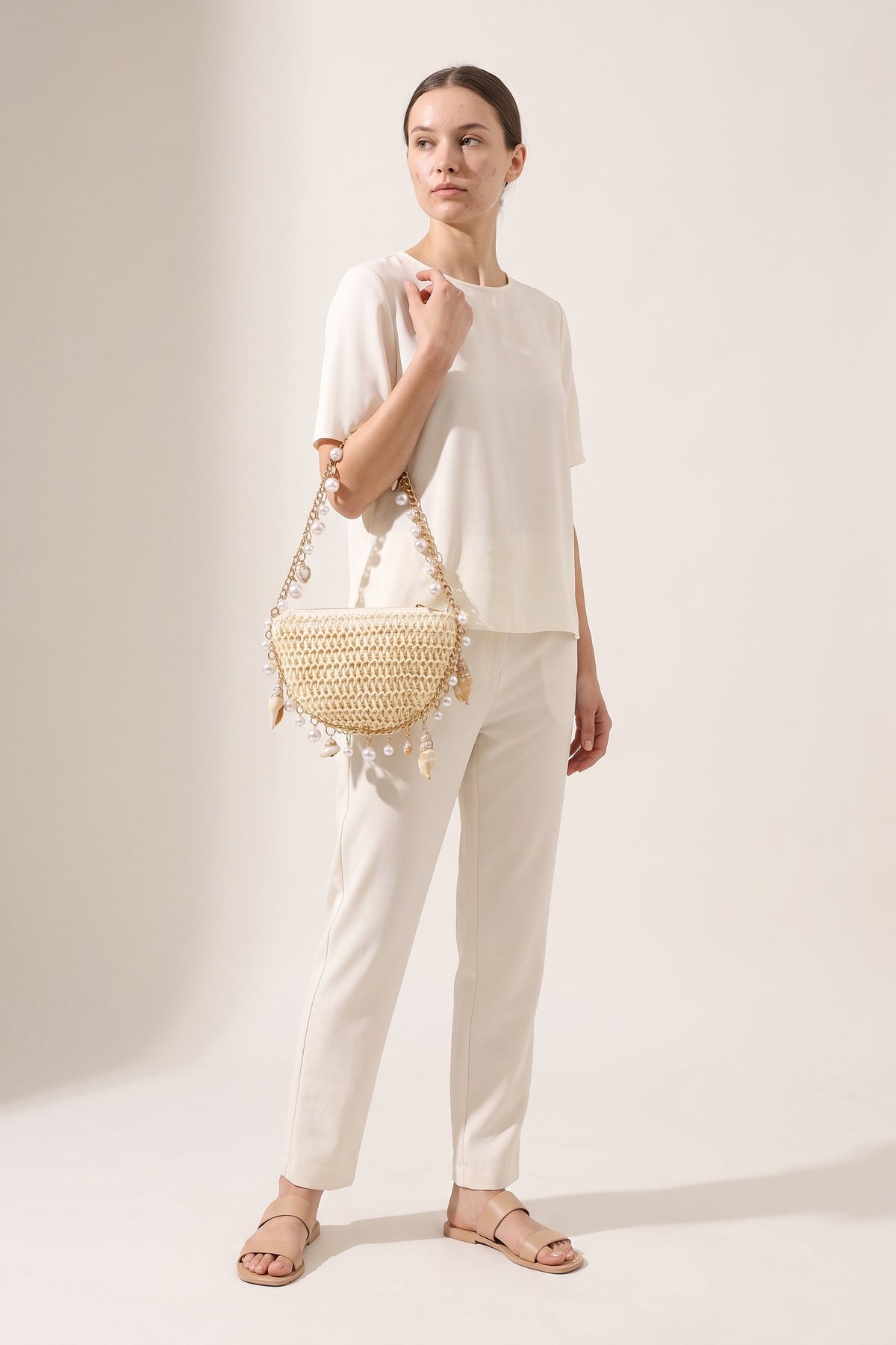 Delphine shoulder bag — on model