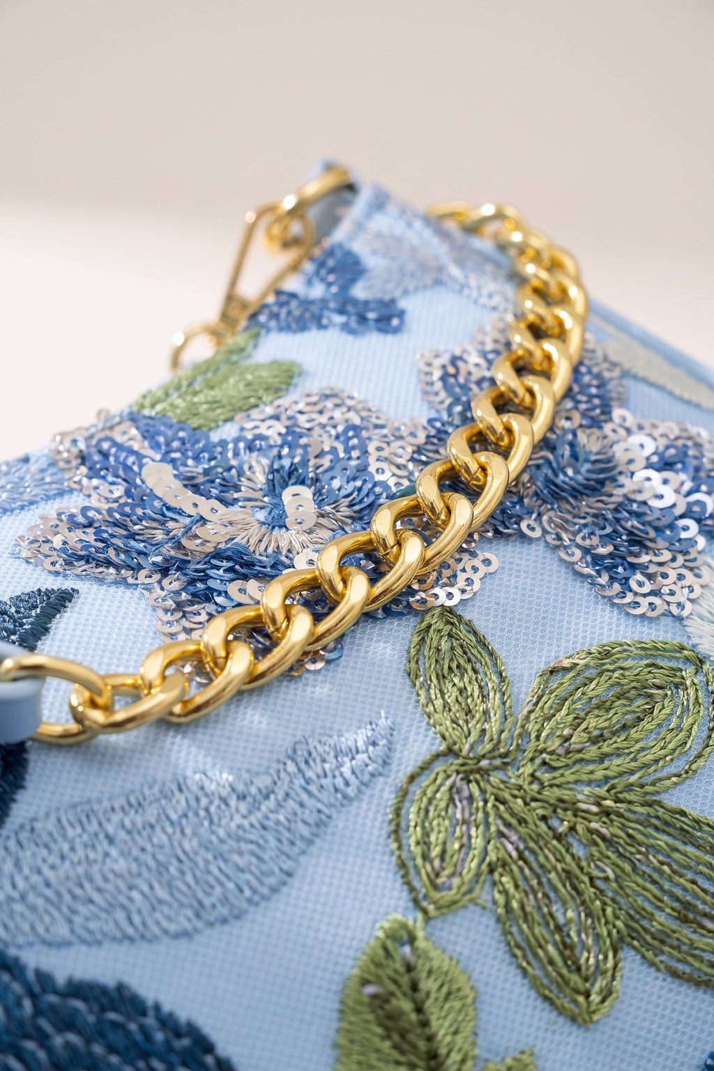 Elodie Shoulder Bag in Blue — detail