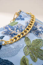 Elodie Shoulder Bag in Blue — detail