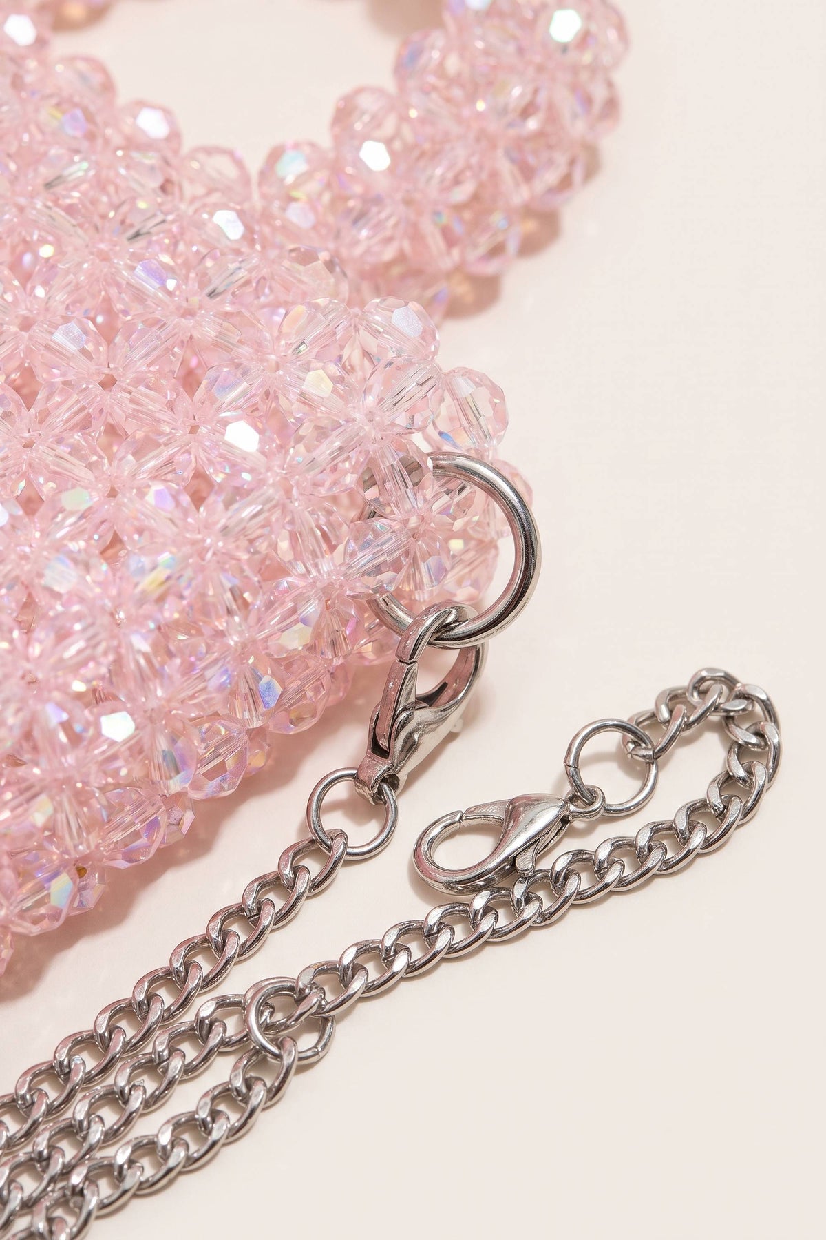 Esme mini bag in light pink — detail