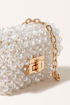 Esme mini bag in white — detail
