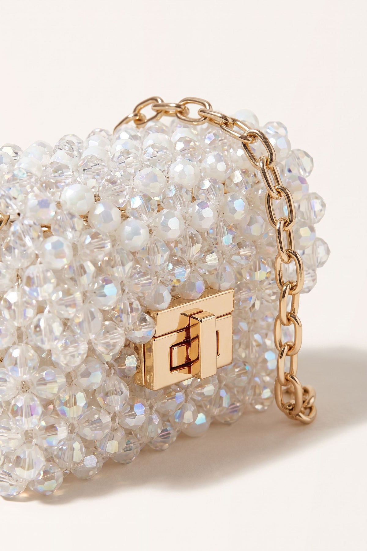 Esme mini bag in white — detail