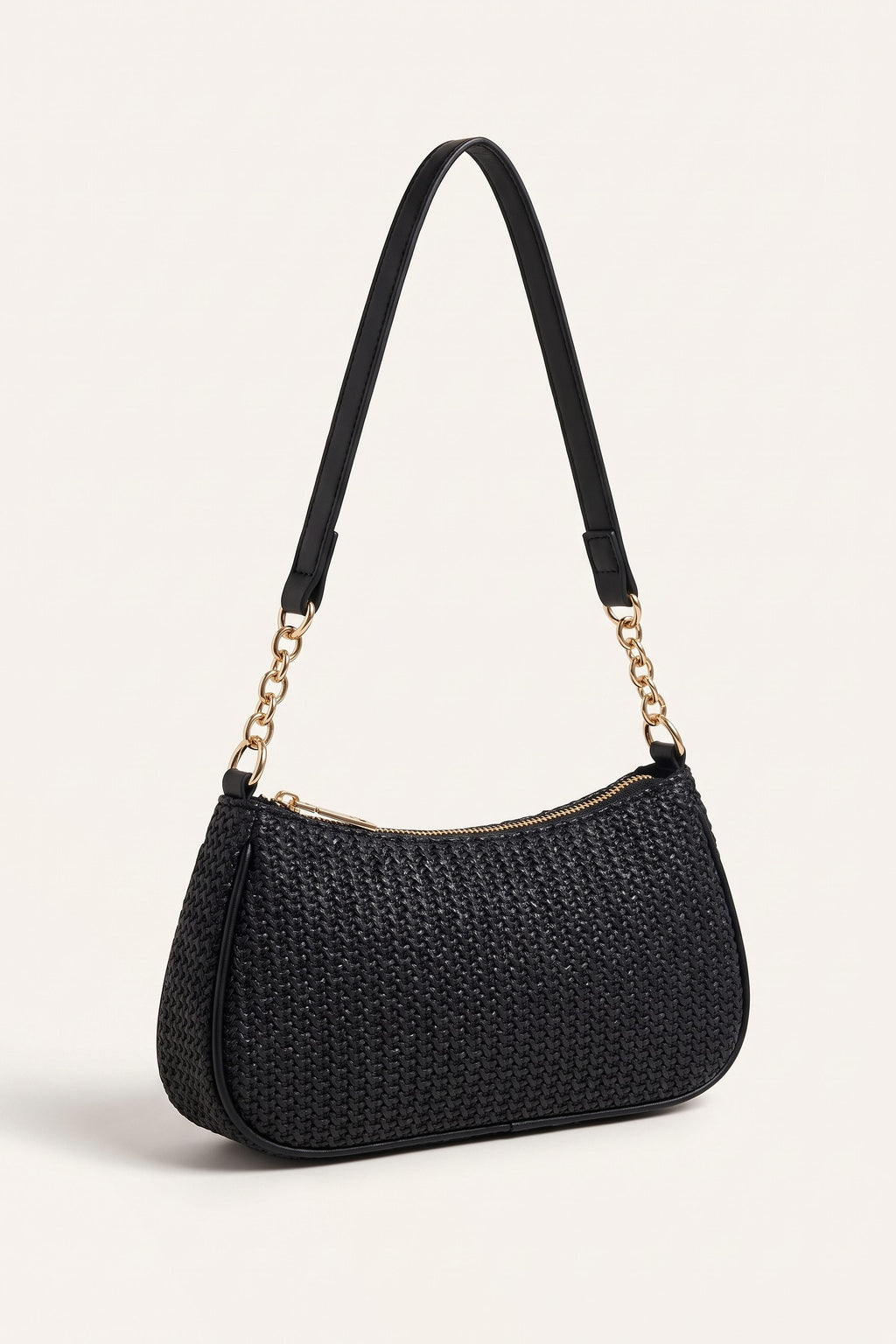Florence shoulder bag in black — front view