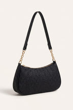 Florence shoulder bag in black — front view