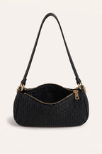 Florence shoulder bag in black — open view