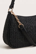 Florence shoulder bag in black — detail