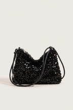 Giselle Shoulder Bag in Black — front view