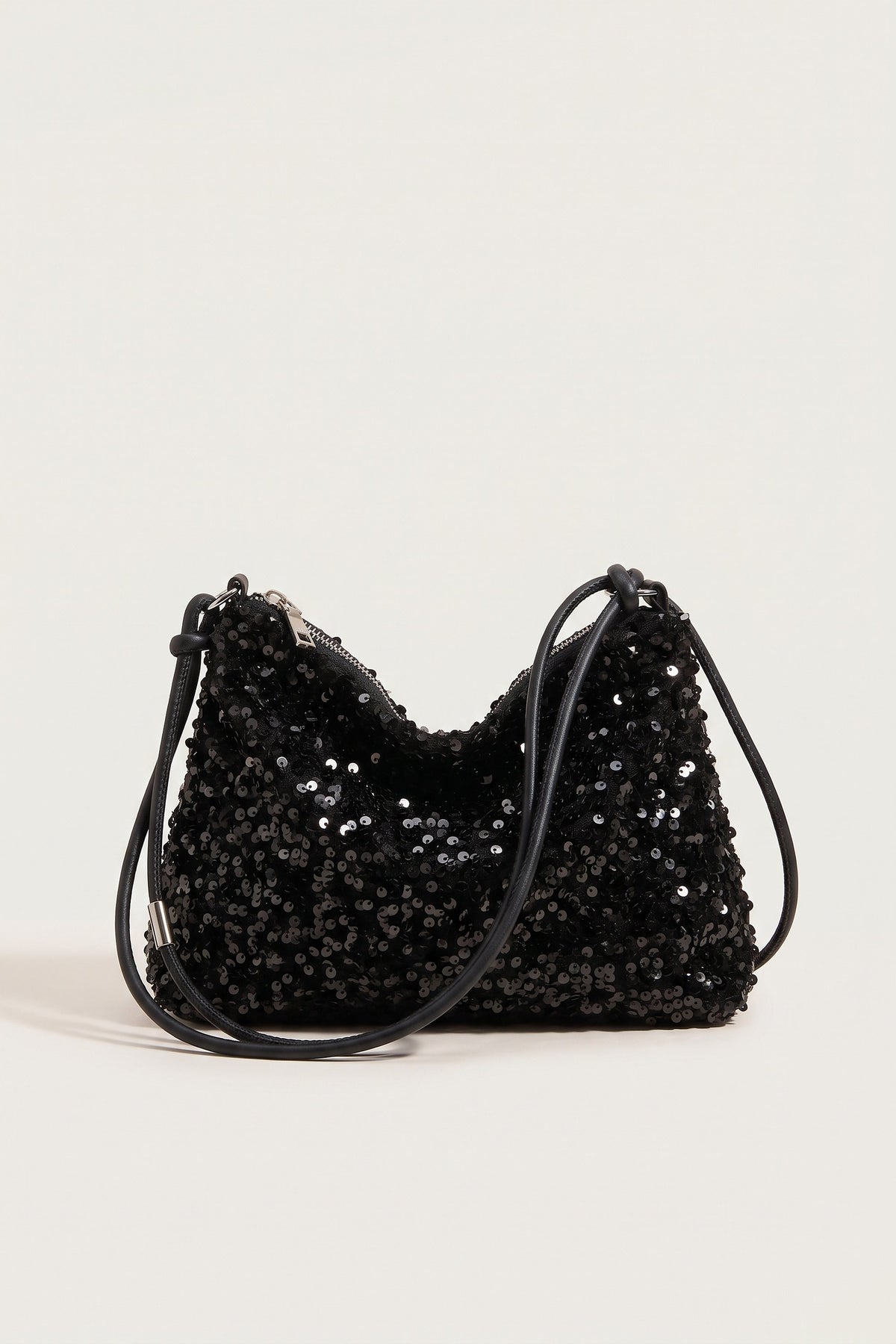 Giselle Shoulder Bag in Black — front view