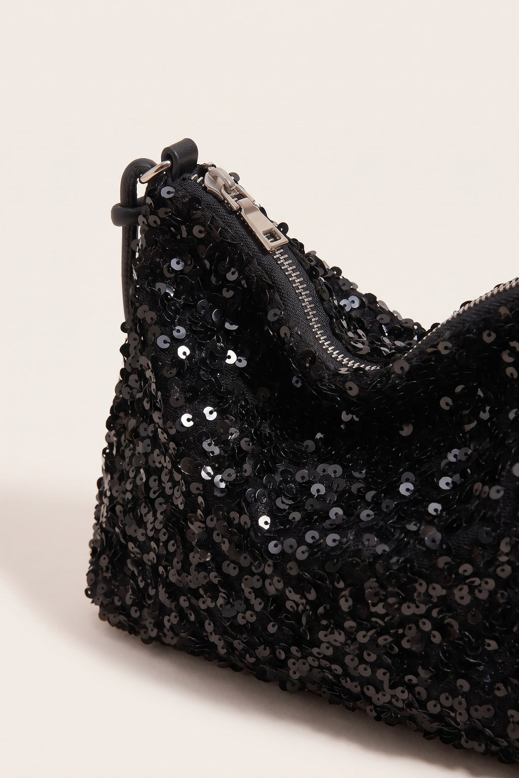 Giselle Shoulder Bag in Black — detail