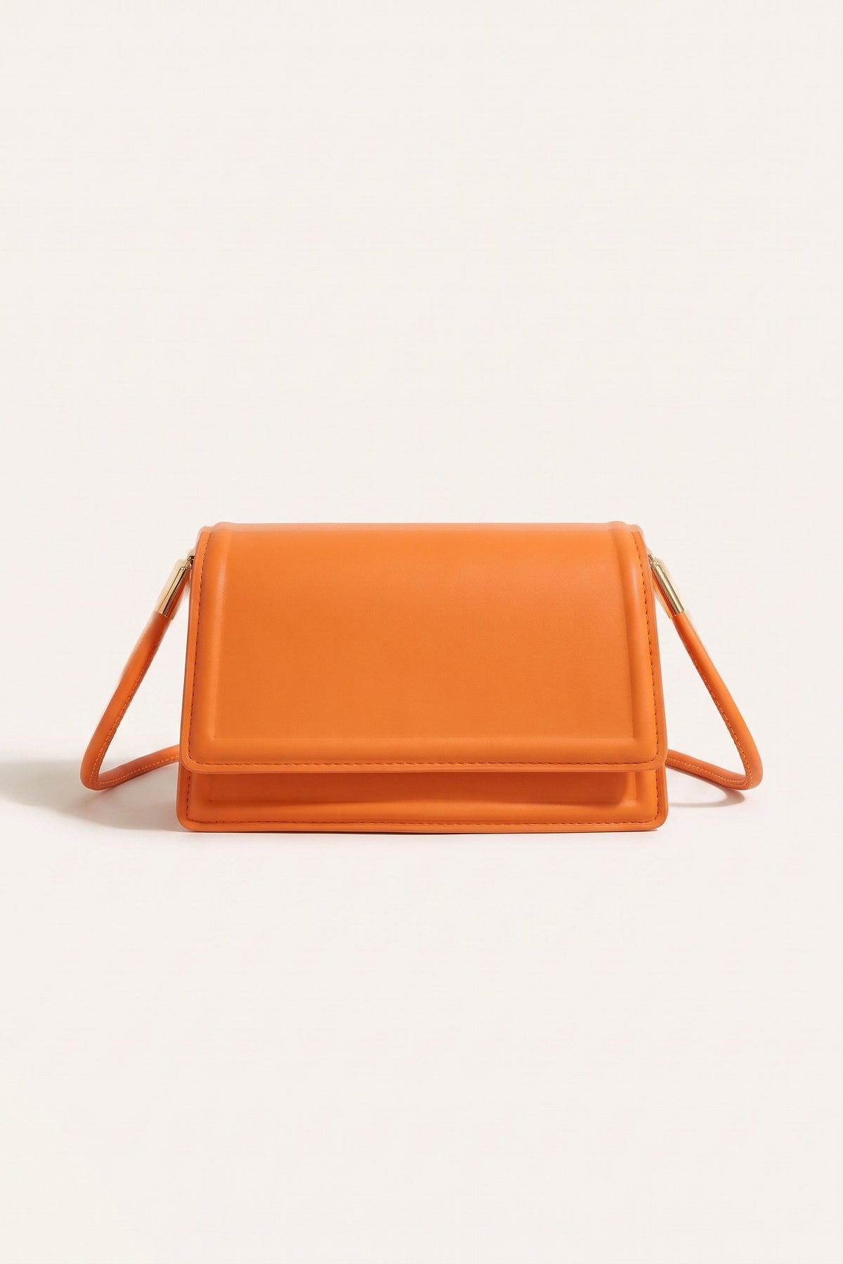 Harriet shoulder bag in orange — front view