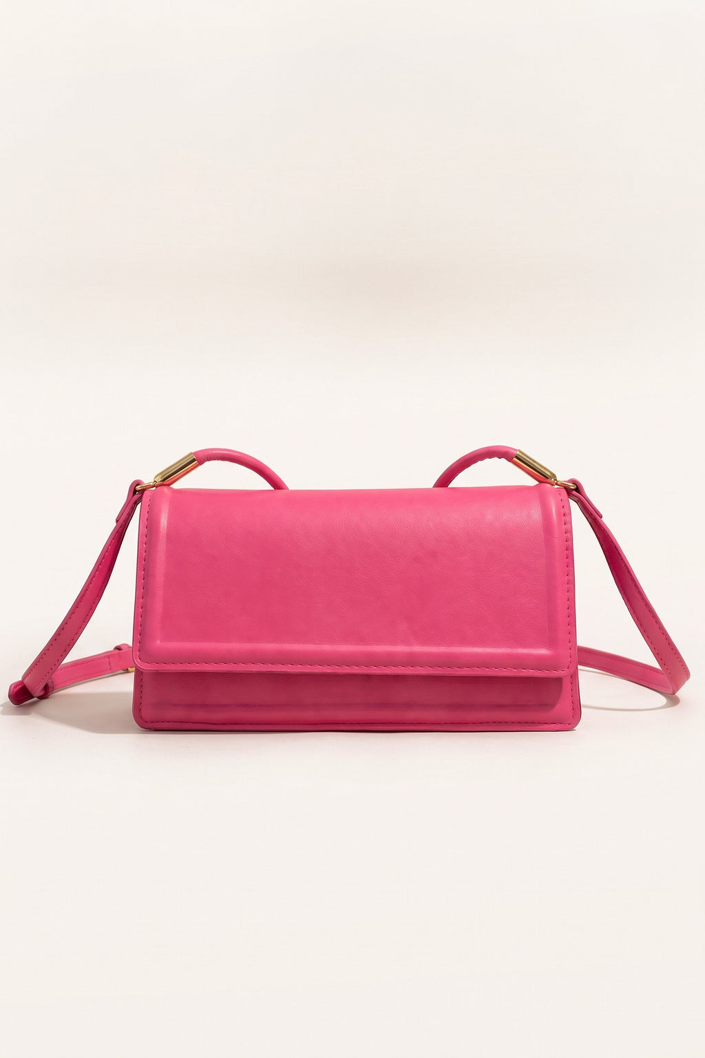 Harriet shoulder bag in pink — front view