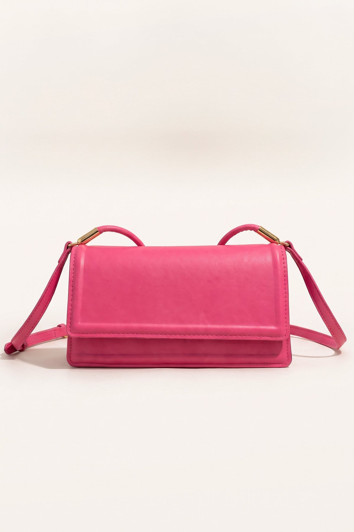Harriet shoulder bag in pink — front view