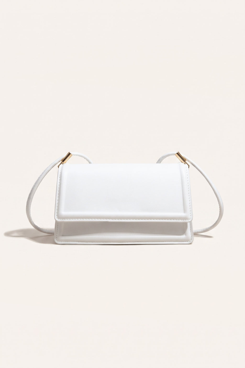 Harriet shoulder bag in white — front view