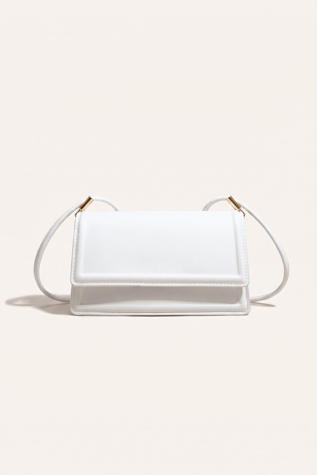 Harriet shoulder bag in white — front view