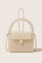 Iris mini bag in ivory — front view