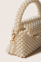 Iris mini bag in ivory — detail