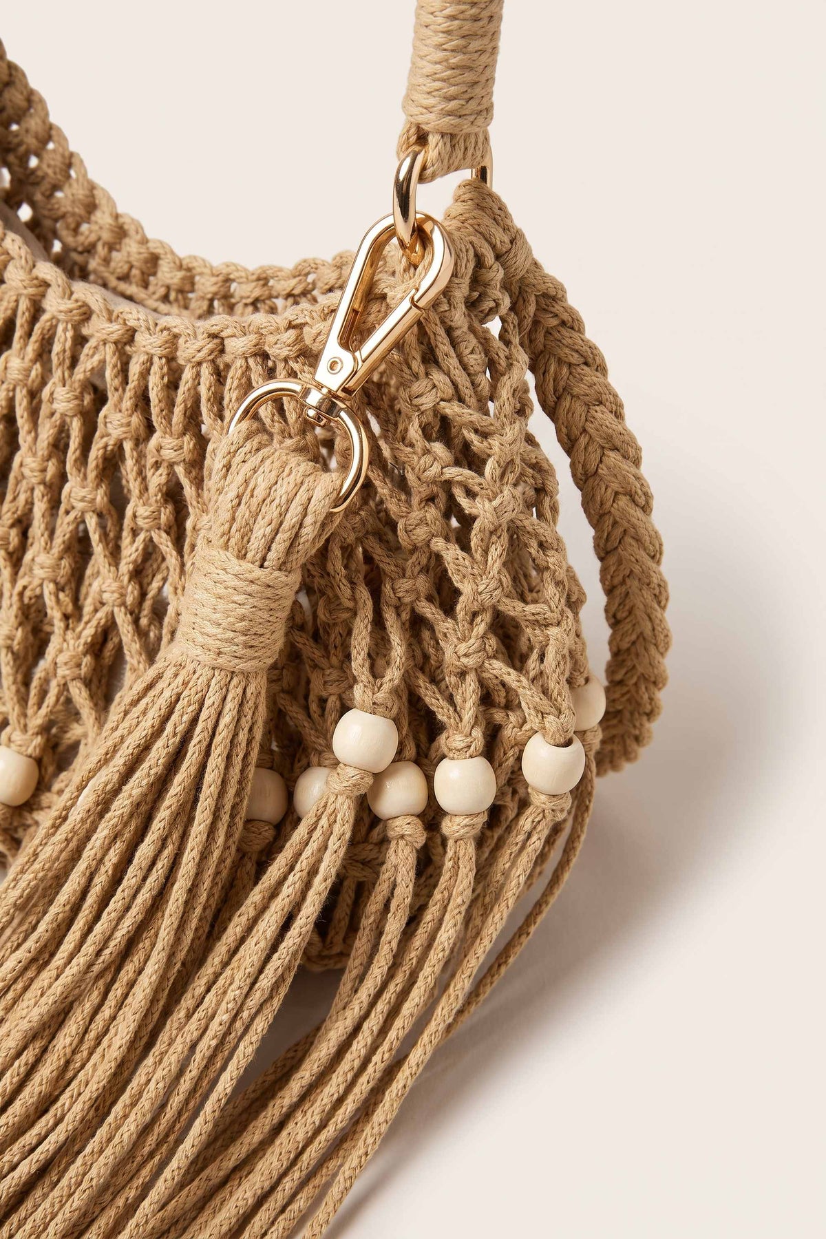 Juniper Shoulder Bag in Beige — detail
