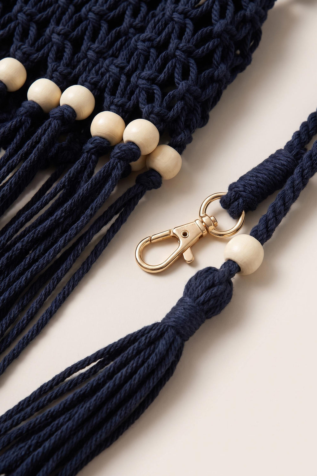 Juniper Shoulder Bag in Black/Navy Blue — detail