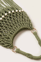 Juniper Shoulder Bag in Military Green — detail