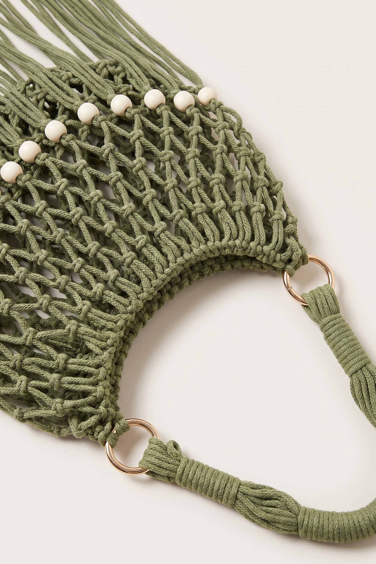 Juniper Shoulder Bag in Military Green — detail