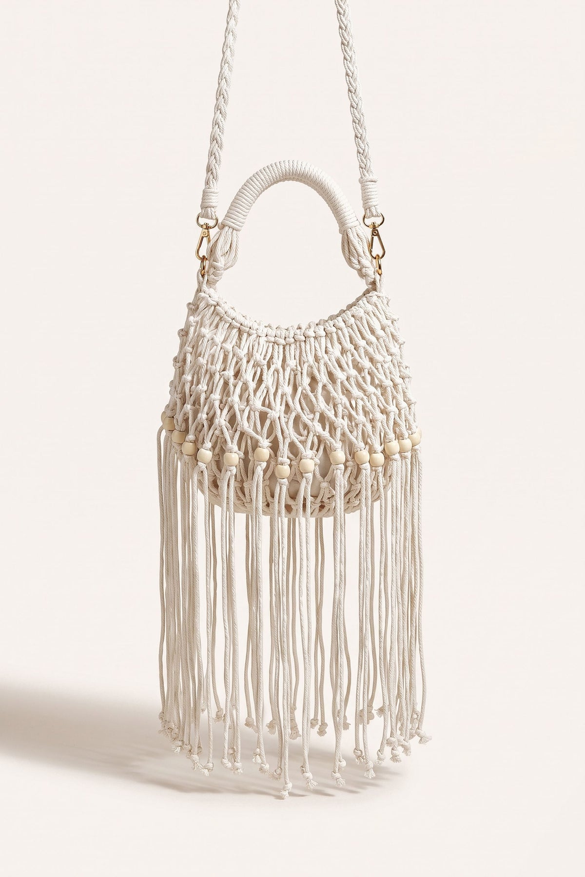 Juniper Shoulder Bag in Milk — front view