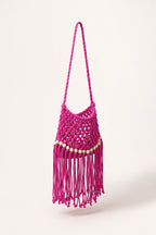 Juniper Shoulder Bag in Pink — open view