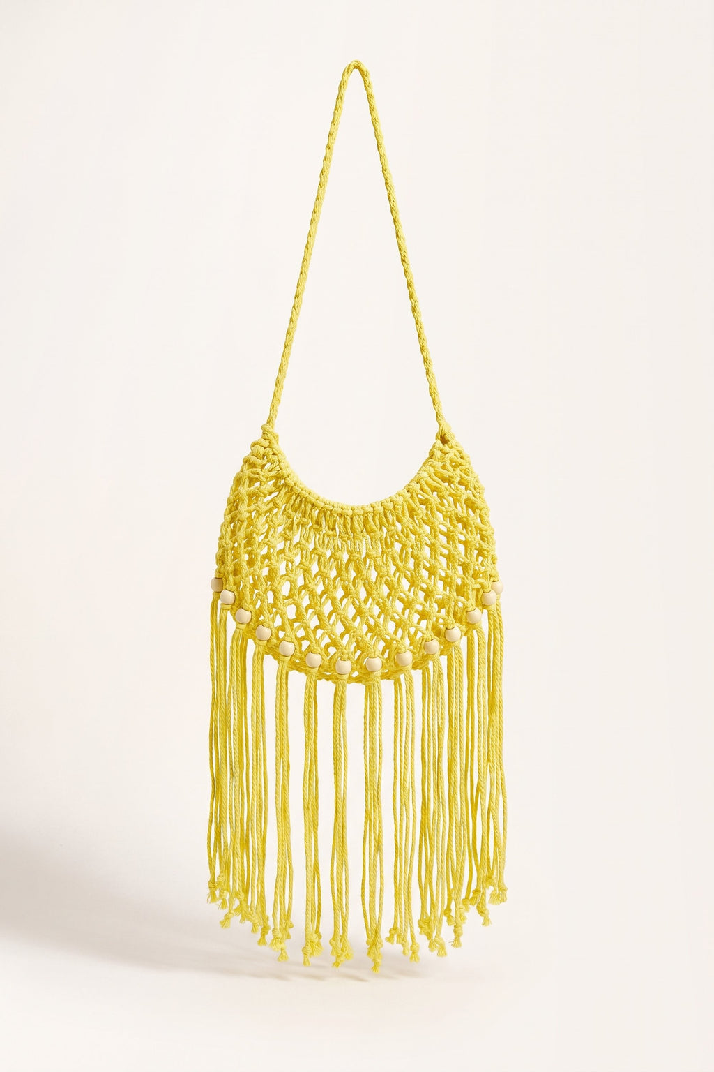 Juniper Shoulder Bag in Yellow — front view